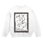 LUNARHOLIC STOREの偽諺～壱～「ラヴイズグラインド」(黒縁) Crew Neck Sweatshirt