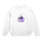 カレーうどん丼のブルーベリースムージーめっちゃ好きやねん Crew Neck Sweatshirt