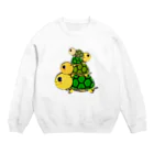 chicodeza by suzuriの亀タワーnew Crew Neck Sweatshirt