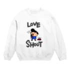 momino studio SHOPの叫ぶの大好き。 Crew Neck Sweatshirt