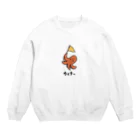 ぷにおもちSHOPのたこさんウィナー Crew Neck Sweatshirt