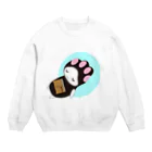 A33のねこきゅうランチ　ひと休み Crew Neck Sweatshirt