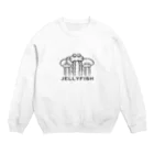 むるん【murun】のクラゲー【jellyfish】 Crew Neck Sweatshirt