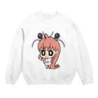 きゅうりのムキエビちゃん Crew Neck Sweatshirt