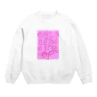 スマホ絵師 ほそゆか【公式ッ】の元気なぴんくちゃん Crew Neck Sweatshirt