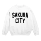 JIMOTOE Wear Local Japanのさくら市 SAKURA CITY Crew Neck Sweatshirt