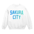 JIMOTOE Wear Local Japanのさくら市 SAKURA CITY Crew Neck Sweatshirt