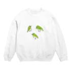 森図鑑の[森図鑑] いろいろメジロ Crew Neck Sweatshirt