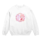 あいくと獣人と魔法の杖のまじ病みうさぎ Crew Neck Sweatshirt