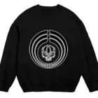 Ａ’ｚｗｏｒｋＳの熨斗輪に髑髏 白枠黒（オリジナル家紋シリーズ） Crew Neck Sweatshirt