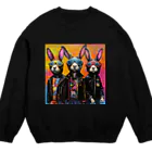 CONACHIのロックでパンクなラビッツ Crew Neck Sweatshirt