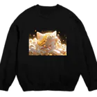 MISAKI_WのHet kat met de parel  Crew Neck Sweatshirt