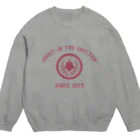 GHOAST IN THE SHELTERのおばけカレッジ 赤 Crew Neck Sweatshirt