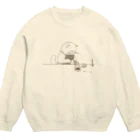 coeur.yu（クードットユー）のカフェのマスター（印刷インクカラー：ココアブラウン） Crew Neck Sweatshirt