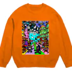 Ａ’ｚｗｏｒｋＳの宇宙人類皆兄弟 VERTICAL Crew Neck Sweatshirt