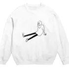 AliviostaのGirl ガール #5 穴 イラスト Crew Neck Sweatshirt