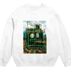 AkironBoy's_Shopのサボテンとサウナの融合 (Fusion of cactns and Sauna) Crew Neck Sweatshirt