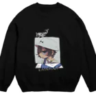 admsの自画像で草（白文字） Crew Neck Sweatshirt