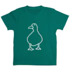 europeのふりかえるあひる スタンダードTシャツ