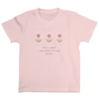 rilybiiの並んだチューリップ . スタンダードTシャツ