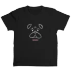 kotetsu_pugの黒パグ小鉄 スタンダードTシャツ