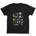 narookのABC  animals (白文字) Regular Fit T-Shirt