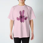 差替洋装店の次女さんのピンクのウサギ 티셔츠