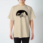 ももいろこぶたの生息地のえんじょいさま〜モノクロ スタンダードTシャツ