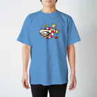 🌈キクチンのおみせやさん🌈のぎょーざわくん・海 スタンダードTシャツ