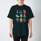 DinogaSuki -恐竜のこども服-の数字の恐竜たち Regular Fit T-Shirt