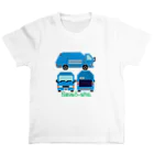 のりものドット絵Tシャツの清掃車 Regular Fit T-Shirt