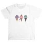 CHILL ART CLUBのアイス🍨 スタンダードTシャツ