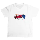 母アパレルの消防車と消防士 スタンダードTシャツ