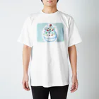 🌈キクチンのおみせやさん🌈のしろくま スタンダードTシャツ