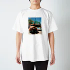 旅行行きたいの会のROUTE 66/Cars Regular Fit T-Shirt