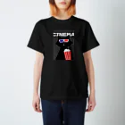 SugarWaterCat SHOPの映画 黒猫 3D CINEMA CAT Regular Fit T-Shirt