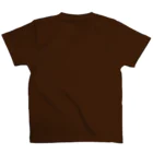 デザインをしましたのミヤマクワガタ（水色文字） Regular Fit T-Shirtの裏面