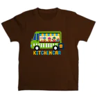 のりものドット絵Tシャツのキッチンカー（ハンバーガー） Regular Fit T-Shirt