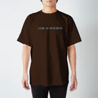 デザインをしましたのミヤマクワガタ（水色文字） Regular Fit T-Shirt