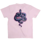 crayonerdのサクラヘビちゃん Regular Fit T-Shirtの裏面