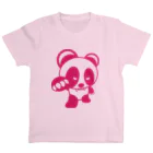 BASE forのBASEfor PANDA Pink スタンダードTシャツ