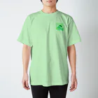 あおのaoの緑の犬 スタンダードTシャツ