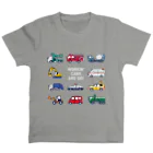 さはらそのこ｜イラストレーターのはたらく車11種　濃色 スタンダードTシャツ