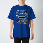ぼくのすいぞくかん SUZURI店のサメカオdeepcolorキッズ Regular Fit T-Shirt