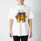 ぼんやり商会 SUZURI店の人の良さそうなくだものたち Regular Fit T-Shirt