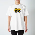 のりものドット絵Tシャツのオフロードダンプトラック Regular Fit T-Shirt