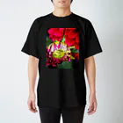 蜜と蝶の花と墨 b スタンダードTシャツ