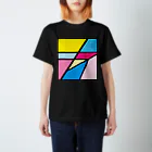 キイフォルダ／kiifolderのキイ スクエアロゴCMYK スタンダードTシャツ