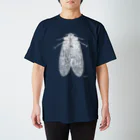 Biological Laceworksのセミ 両面（白） Cicada-both sides (White print)  　 Regular Fit T-Shirt