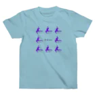 ふうりんroomの新体操ガールしかジャンプパープル Regular Fit T-Shirt